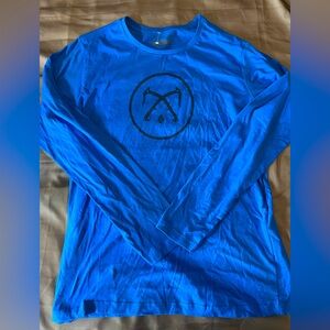 Men's Blue Long Sleeve Shirt